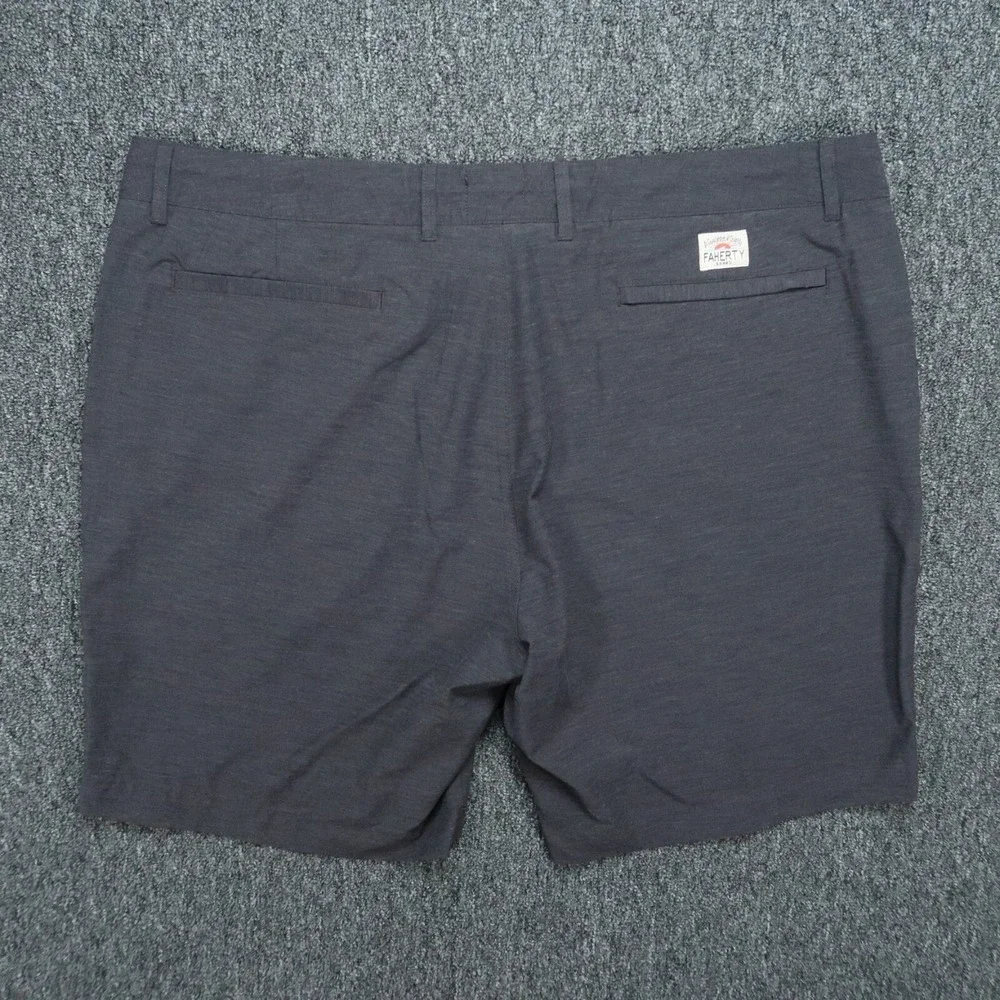 Faherty‎ Shorts Mens 40 Gray All Day Chino Stretch Zip Pocket Lightweight
